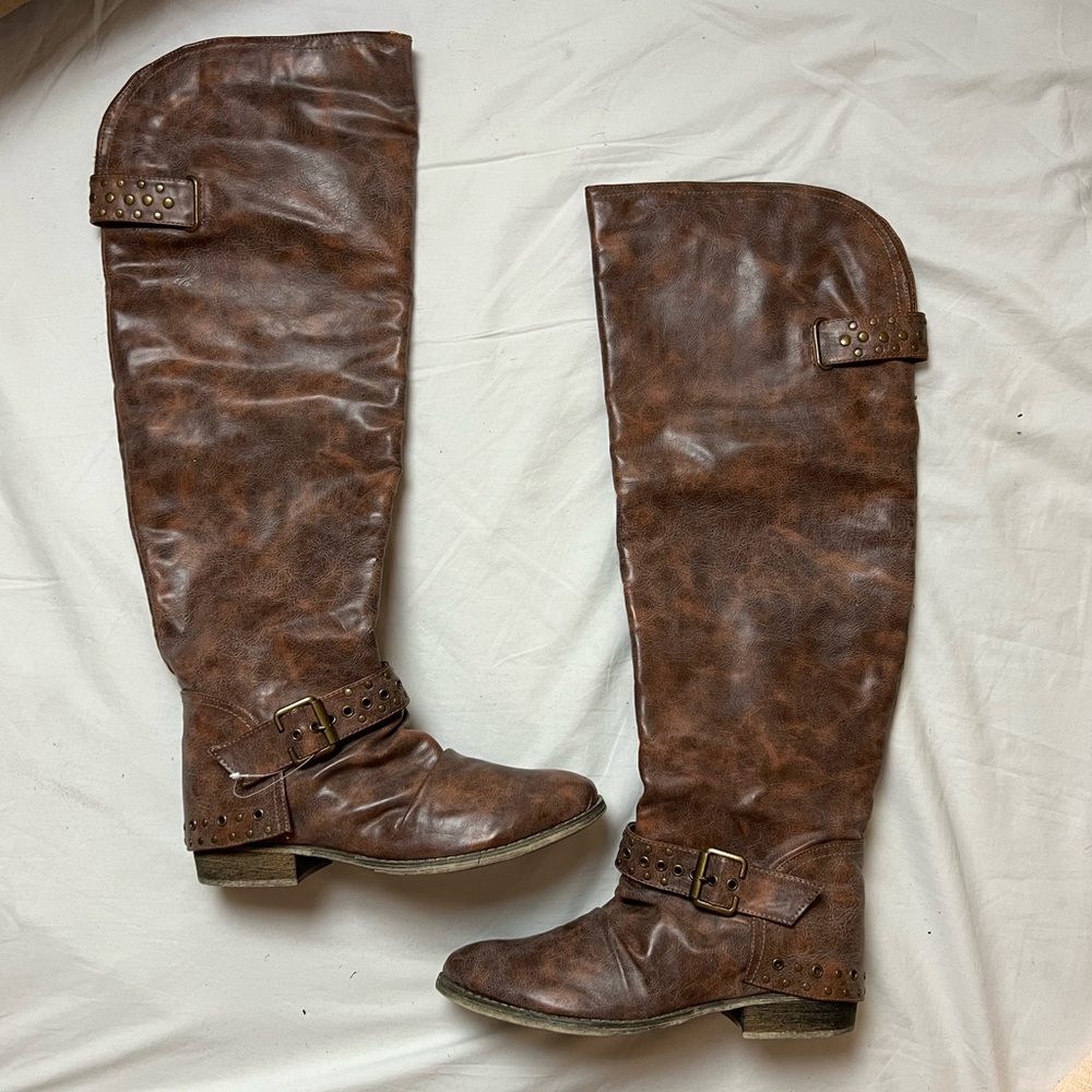 Long Brown Boots (NWOT)